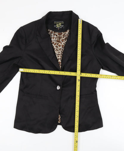 Parisian Women Black Size 10 Single-Breasted Blazer Jacket