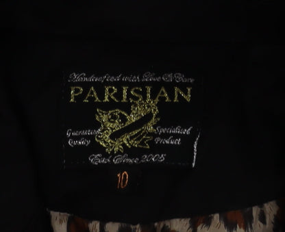 Parisian Women Black Size 10 Single-Breasted Blazer Jacket
