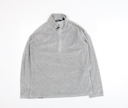 Regatta Womens Grey Fleece Half Zip Activewear Jacket UK 8