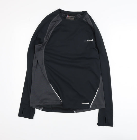 Berghaus Men's Black Argentum Long Sleeve Athletic Top Size M