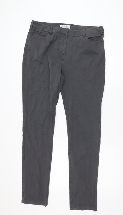 Hobbs Women’s Grey Straight Leg Stretch Jeans UK 14
