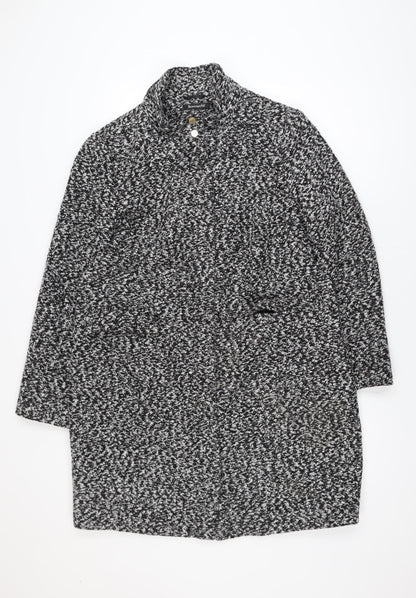 Bonmarché Women's Grey Knit Coatigan Size 16 Overcoat