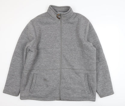 Ozark Trail Mens Grey Fleece Full Zip Sweatshirt XXL