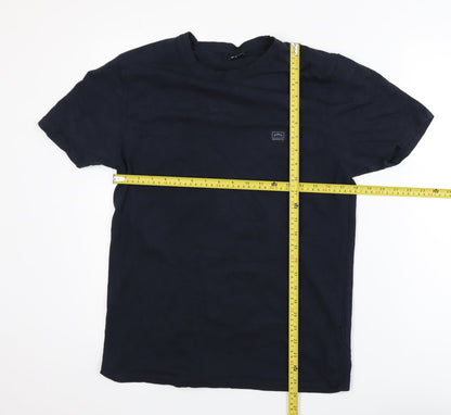 883 Police Men's Blue Slim Fit Cotton Crew Neck T-Shirt Size M