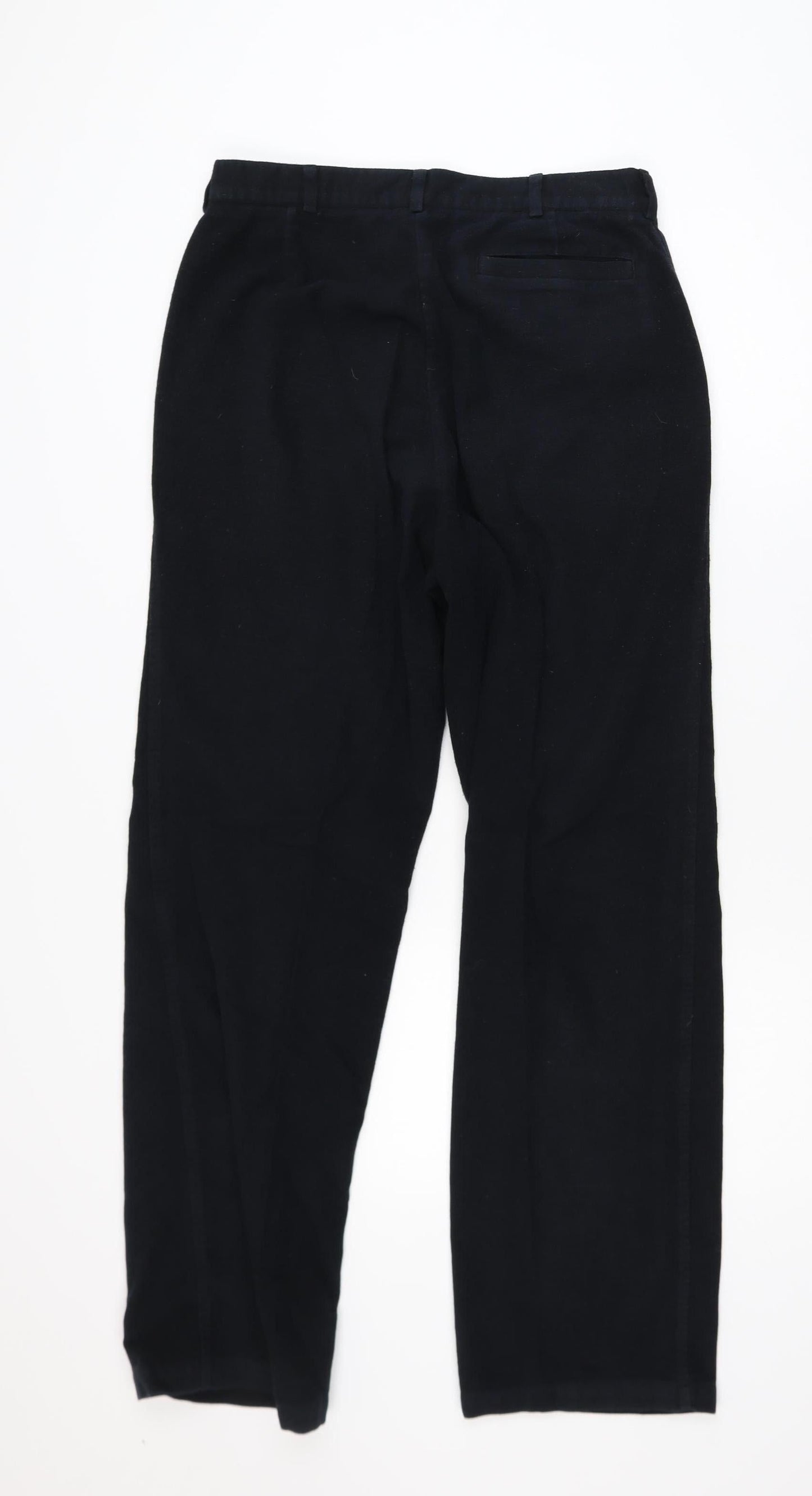 Marks and Spencer Autograph Women Black Straight Trousers Size 12