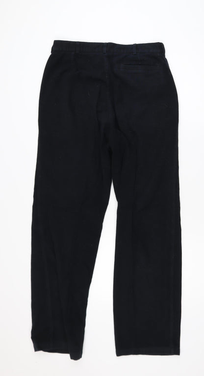 Marks and Spencer Autograph Women Black Straight Trousers Size 12
