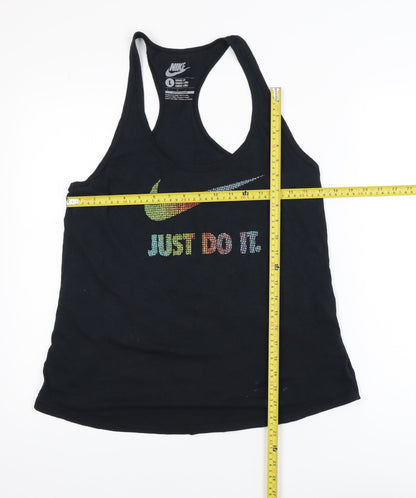 Nike Men's Black Loose Fit Tank Top L Sports Gym Vest
