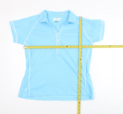 Glenmuir Blue Hi Cool Golf Polo Shirt Men L Moisture Wicking