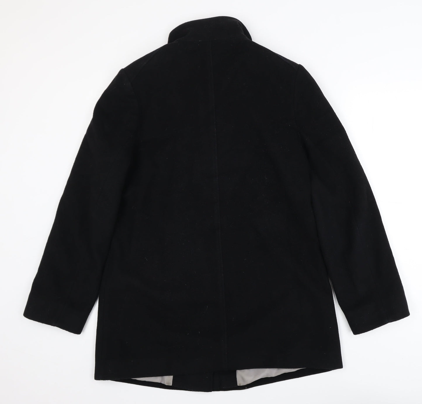 Womens UK Size 12 Marks and Spencer Black Overcoat