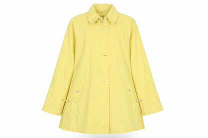 Dannimac Women’s Yellow Mid-Length Rain Coat Size M Polyester