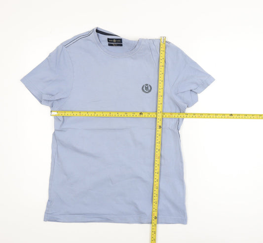 Henri Lloyd Men's Blue Regular Fit Cotton Crew Neck T-Shirt Size M