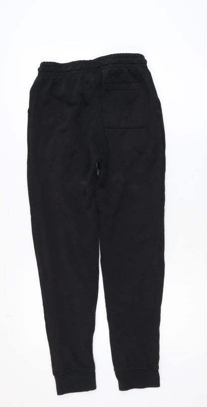 Jordan Boys Black Jogger Sweatpants 12-13 Years Fleece Elastic Waist