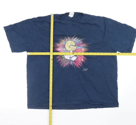 Absolute Siam Store x Peanuts Men's Blue XL Graphic Snoopy T-Shirt