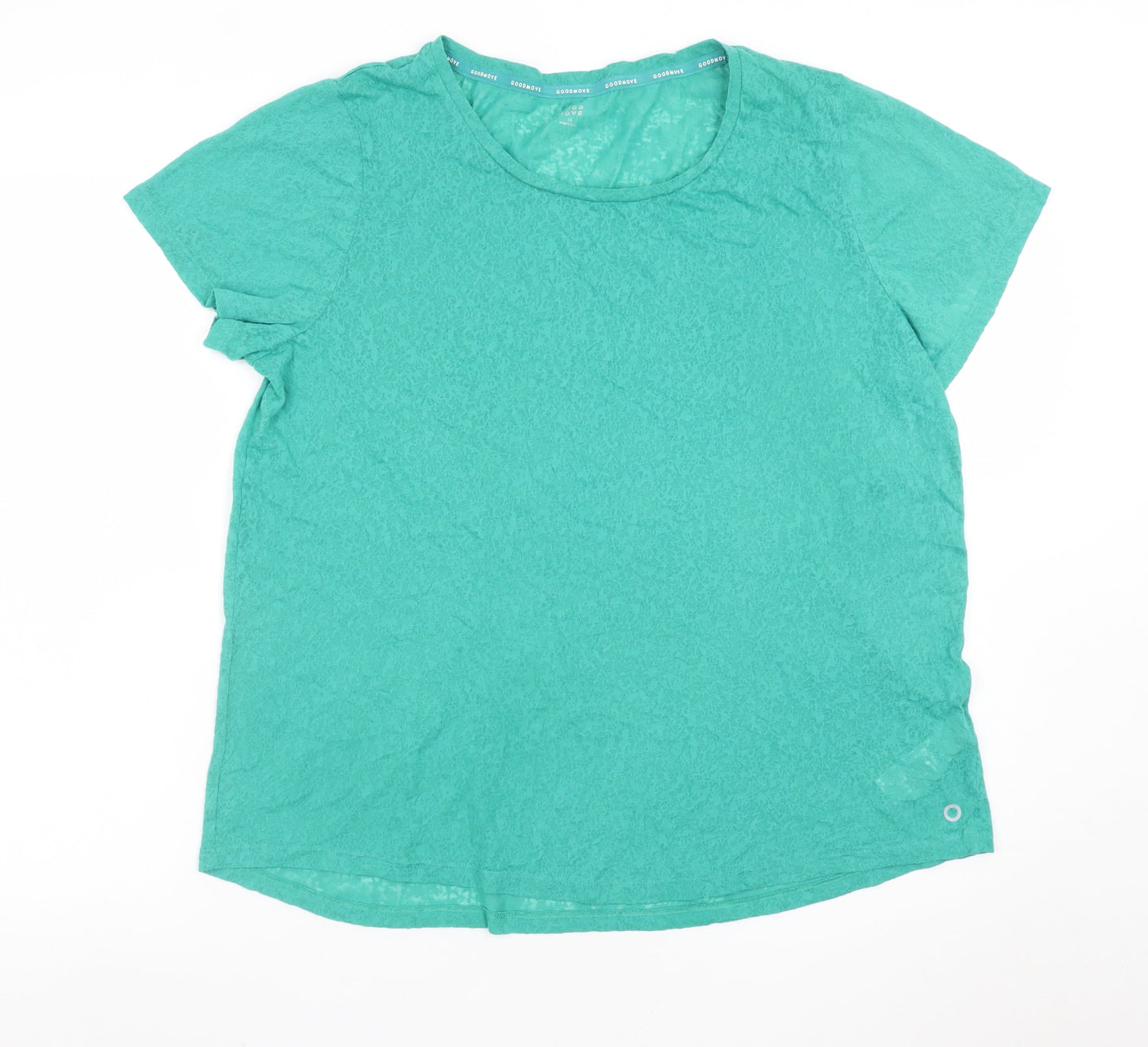 Marks and Spencer Women’s Green Short Sleeve Jersey T-Shirt Size 16