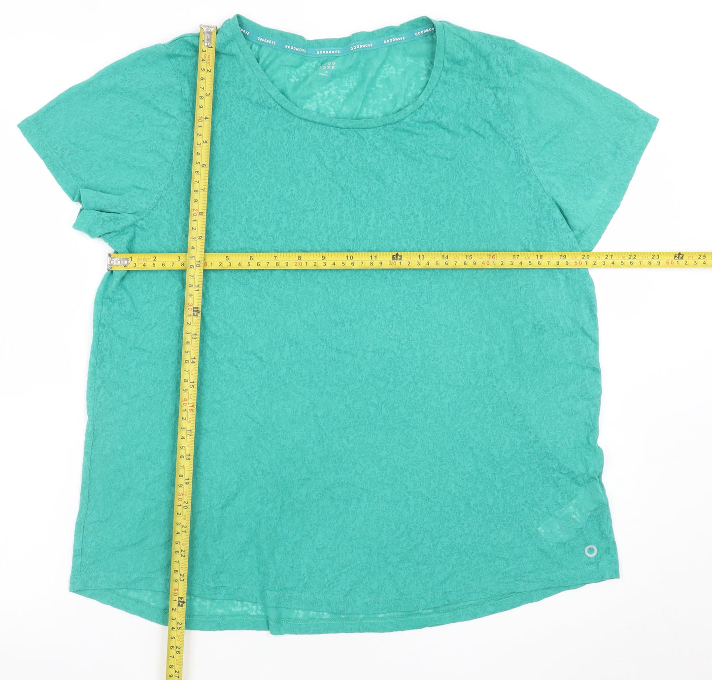 Marks and Spencer Women’s Green Short Sleeve Jersey T-Shirt Size 16