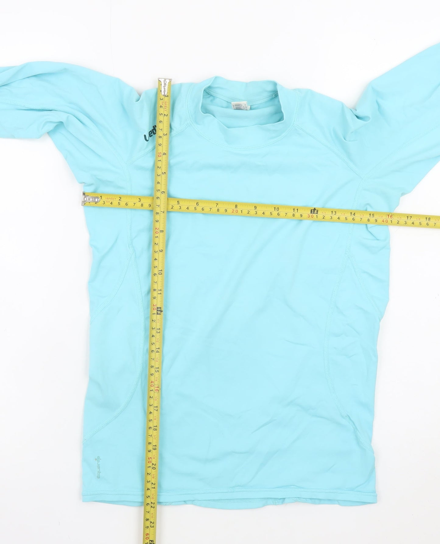 Oxylane Women's Blue Long Sleeve Quick Dry Sports T-Shirt Size 12