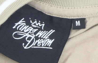 Kings Will Dream Mens Beige Short Sleeve Crew Neck T-Shirt Size M