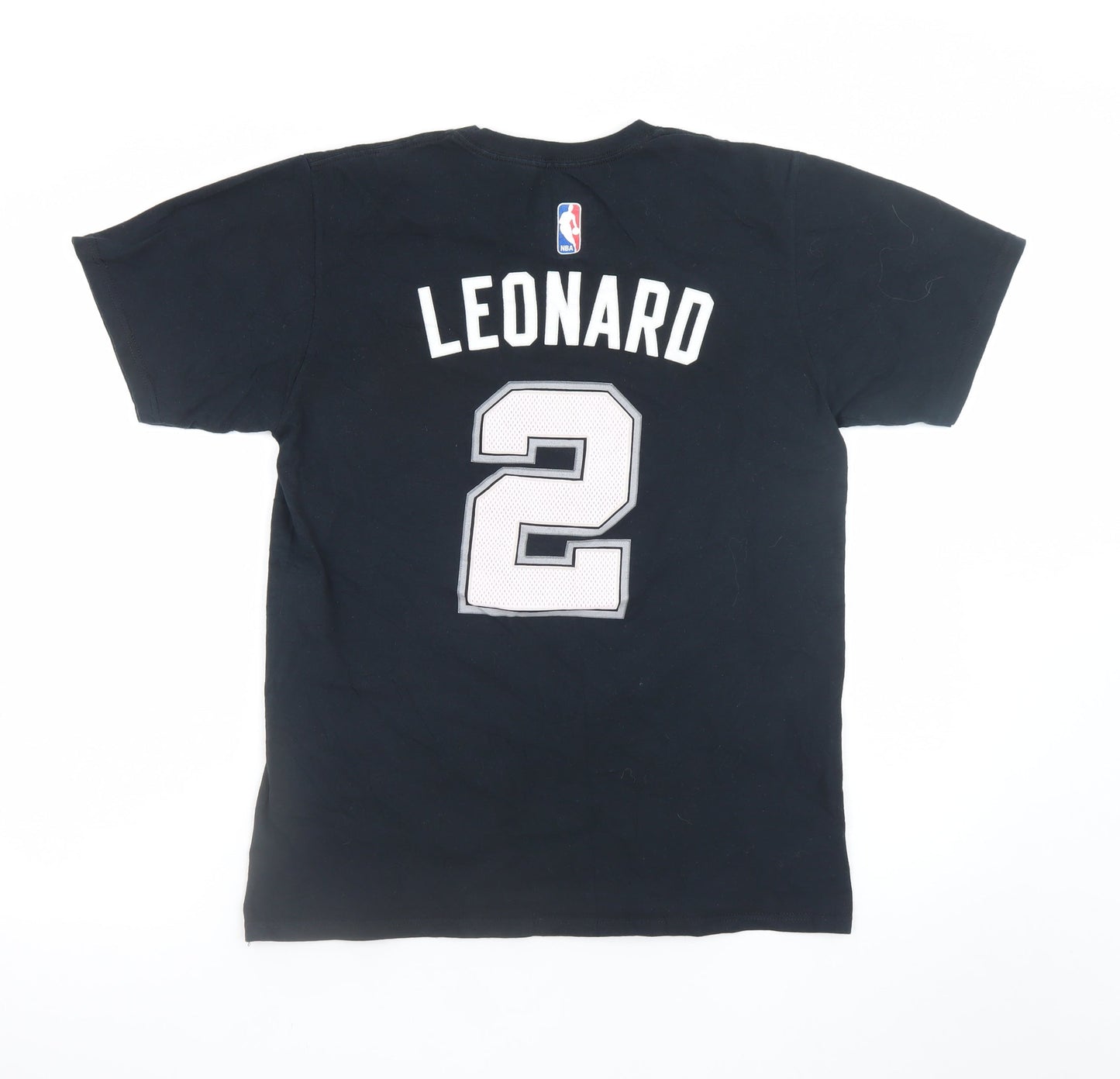 Adidas Men’s Black San Antonio Spurs #2 Leonard Cotton T-Shirt M