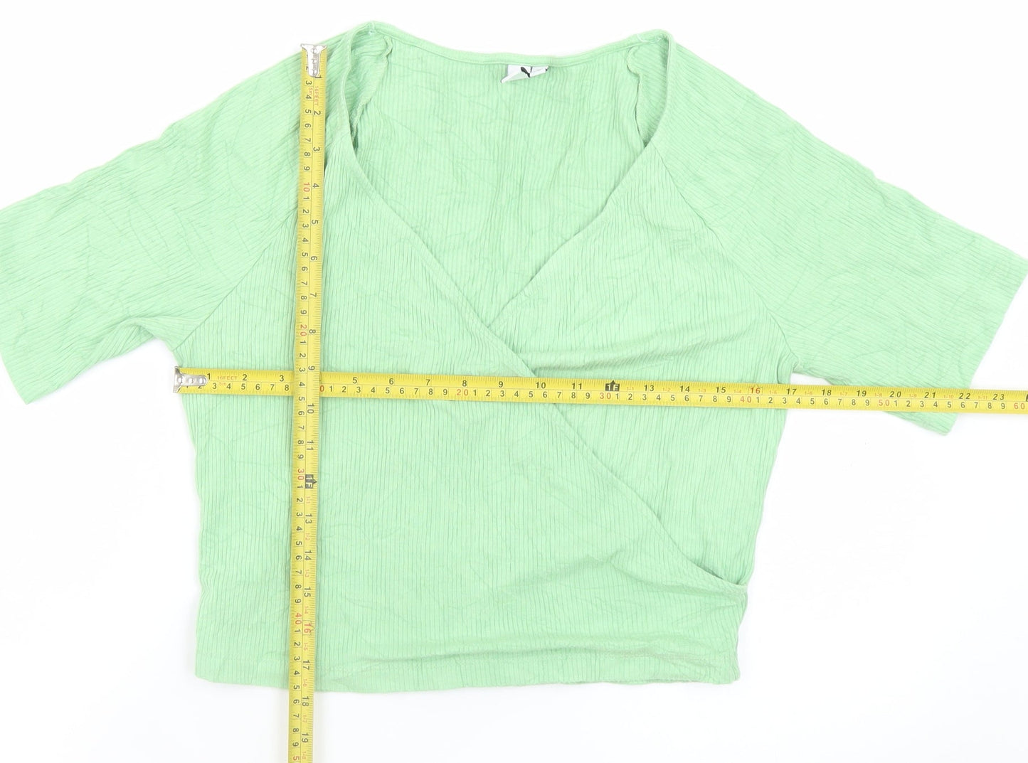 Los Angeles Atelier Women’s Green Wrap Blouse Size 14