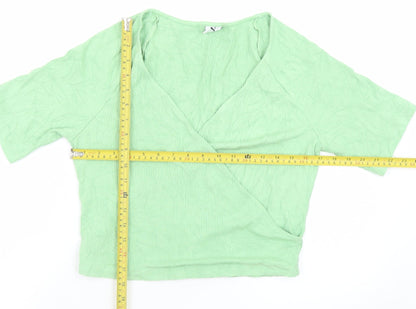 Los Angeles Atelier Women’s Green Wrap Blouse Size 14
