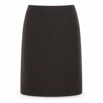 Marks and Spencer Women Brown Wool Blend Knee Length Pencil Skirt Size 12