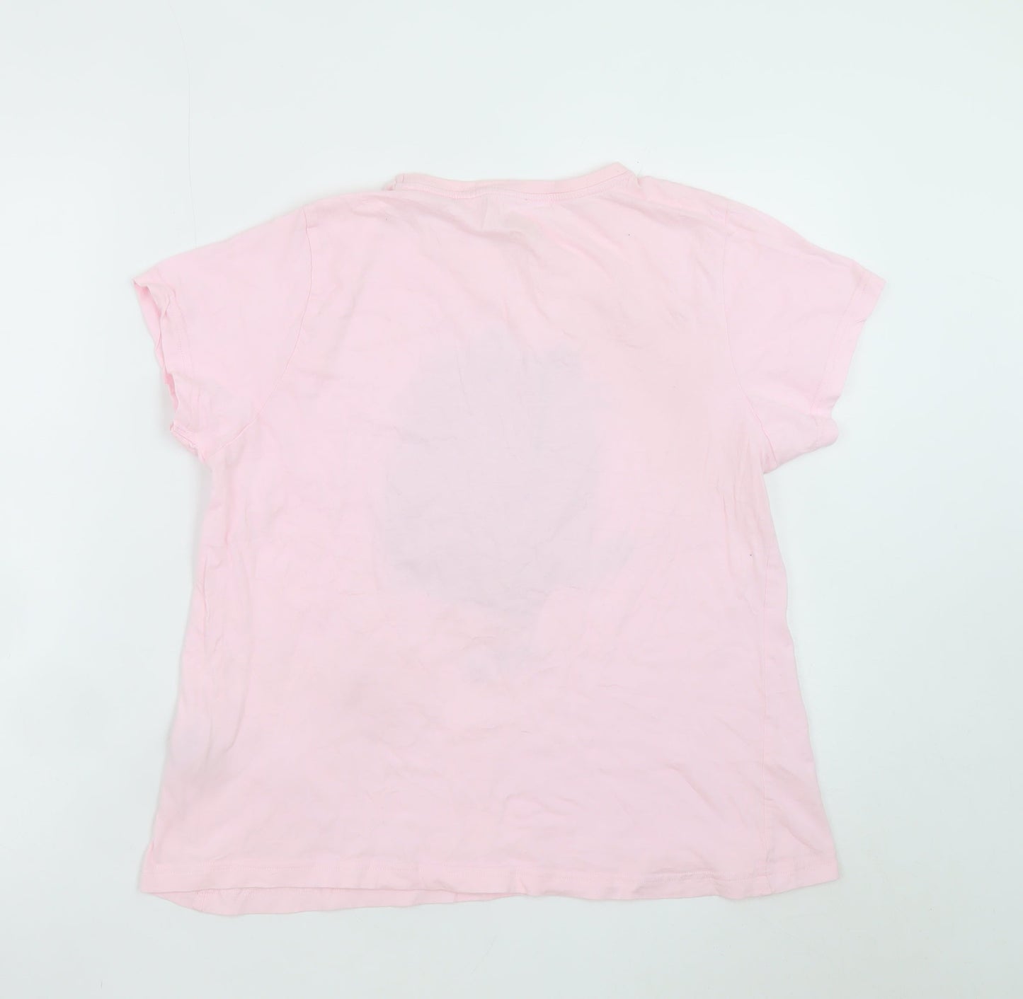 Pusheen Women Pink Cotton Nightshirt T-Shirt Style UK 16 Cartoon Cat Sleepwear