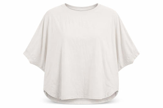 Uniqlo Women Beige Relaxed Fit Dolman Sleeve T-Shirt M