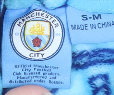 Manchester City Boys Blue Fleece Hooded Robe S Warm Winter Nightwear