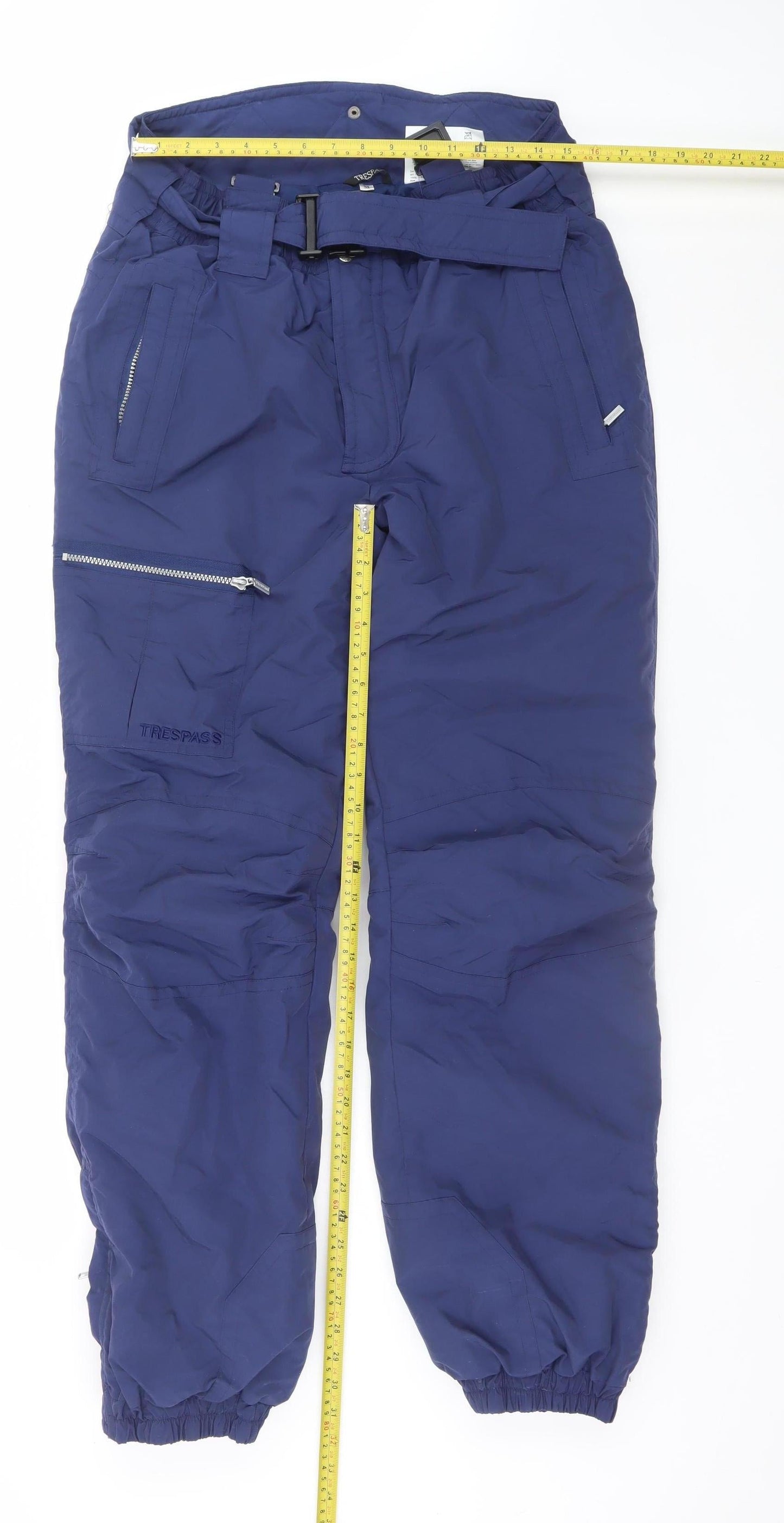 Trespass Men's Blue Snow Pants M Waterproof Insulated Winter Trousers