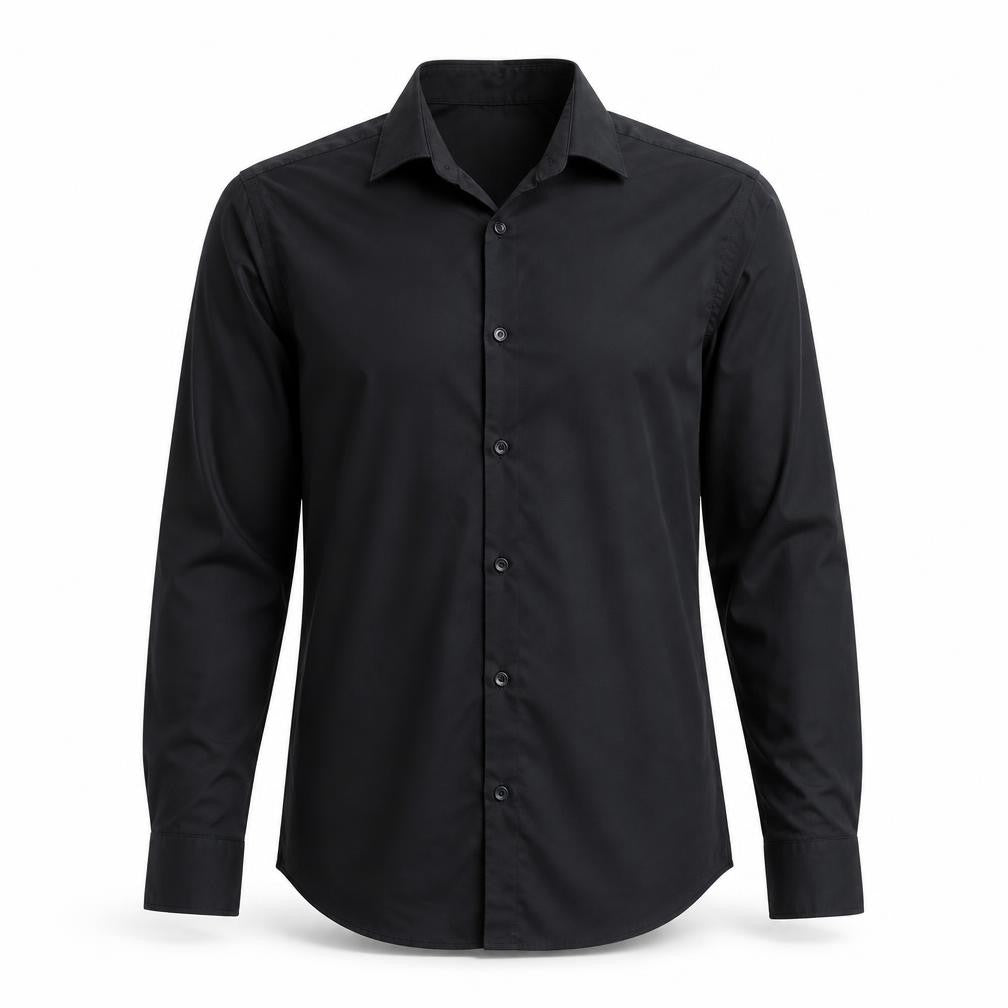 Zara Men's Black Super Slim Fit Formal Dress Shirt Medium