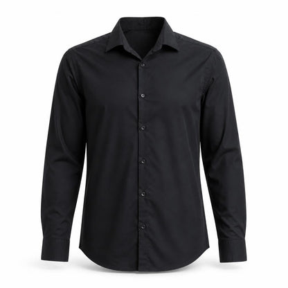 Zara Men's Black Super Slim Fit Formal Dress Shirt Medium