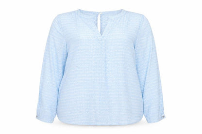 Betty Barclay Women Blue Viscose Tunic Blouse Size 16