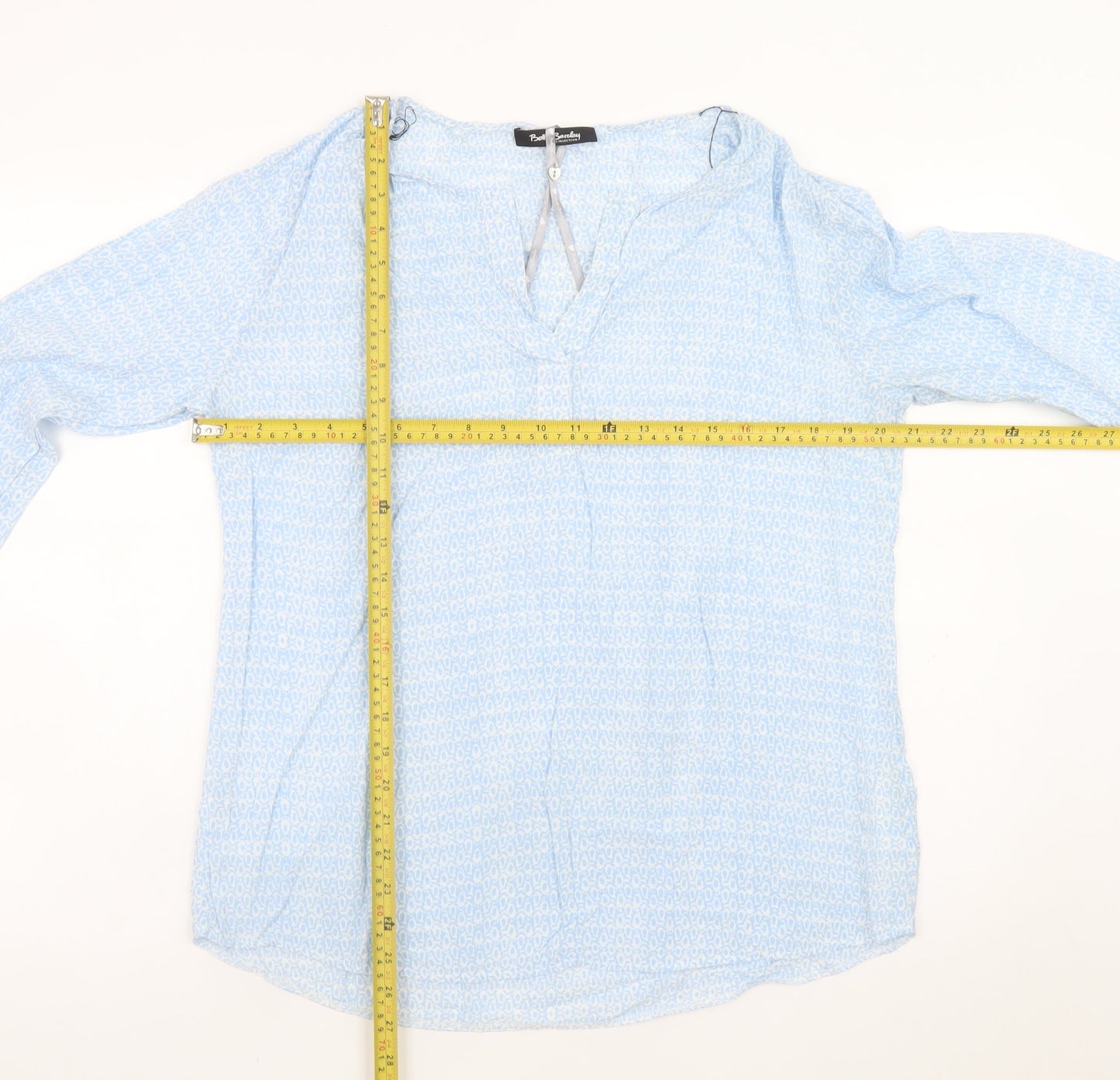 Betty Barclay Women Blue Viscose Tunic Blouse Size 16