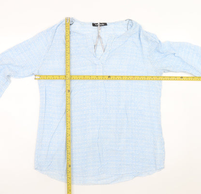 Betty Barclay Women Blue Viscose Tunic Blouse Size 16