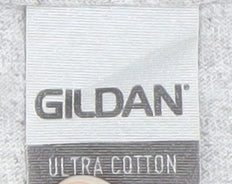 Gildan Men's Grey Steve McQueen Desert Racer Graphic T-Shirt Size L