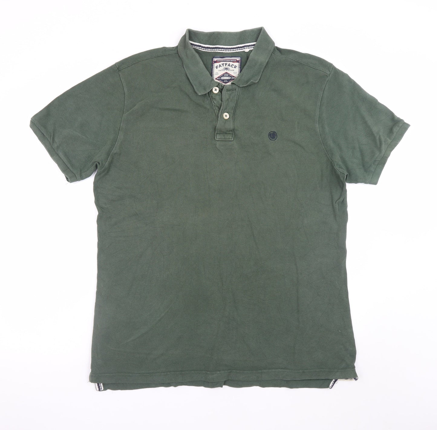 FatFace Men’s Green XL Polo Shirt 100% Cotton Casual