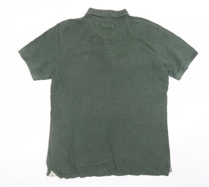 FatFace Men’s Green XL Polo Shirt 100% Cotton Casual