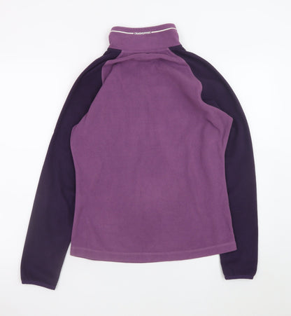 Craghoppers Women's Purple 1/2 Zip Fleece Sweatshirt UK 10