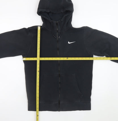 Nike Men's Black Full Zip Hoodie S Regular Fit Fleece