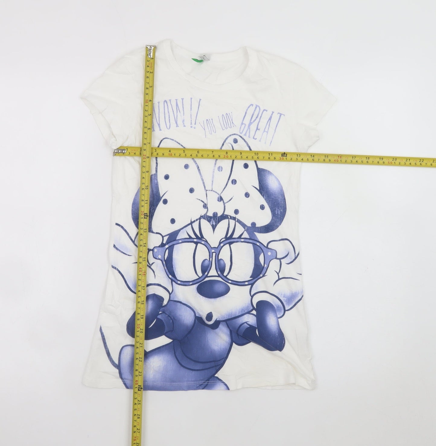 United Colors of Benetton Teens White Disney Graphic T-Shirt 2XL