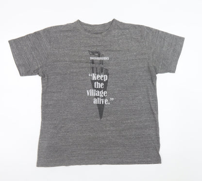 Stereophonics Men's Grey Graphic Print Band T-Shirt Size L