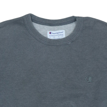 Champion Men's Grey Crew Neck Pullover Sweatshirt Size M