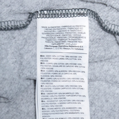 Nike Women Grey Full Zip Hoodie Small Cotton Blend Casual