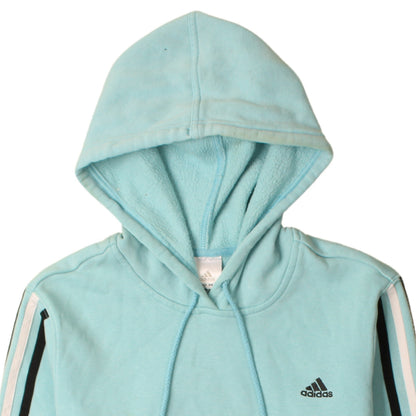 Adidas Men's Blue Pullover Hoodie L Fleece Sportswear