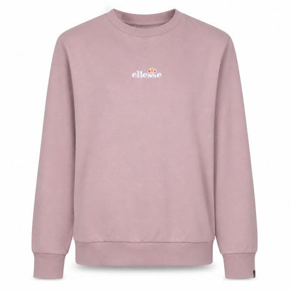 Ellesse Womens Pink Pullover Sweatshirt Size M Cotton Blend Logo Crew Neck