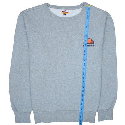 Ellesse Men's Grey Logo Crew Neck Sweatshirt Size L Regular Fit