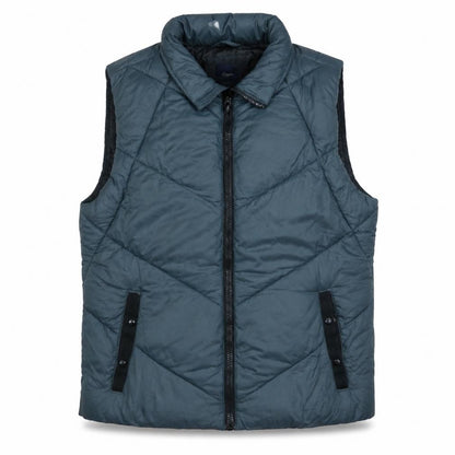 Gap Men's Grey Puffer Waistcoat M Regular Fit Lightweight