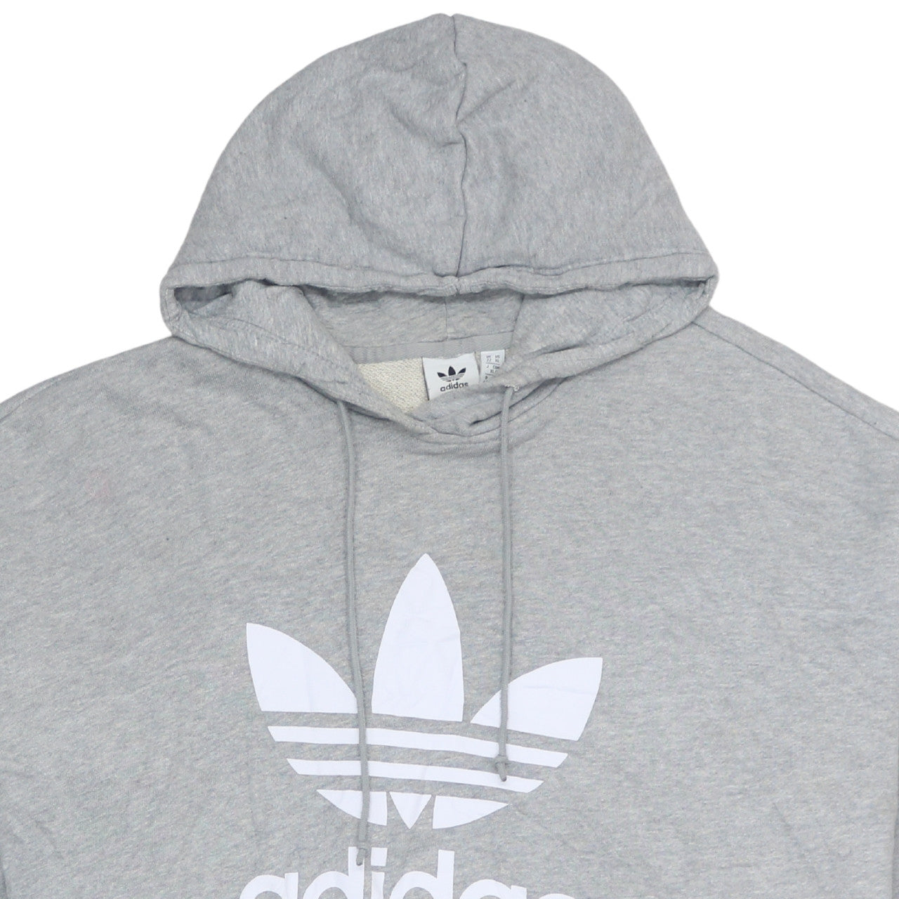 Adidas Womens Grey Pullover Hoodie Size 22 XL Logo Print Sweatshirt