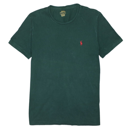 Polo Ralph Lauren Men's Green Slim Fit Cotton Crew Neck T-Shirt M