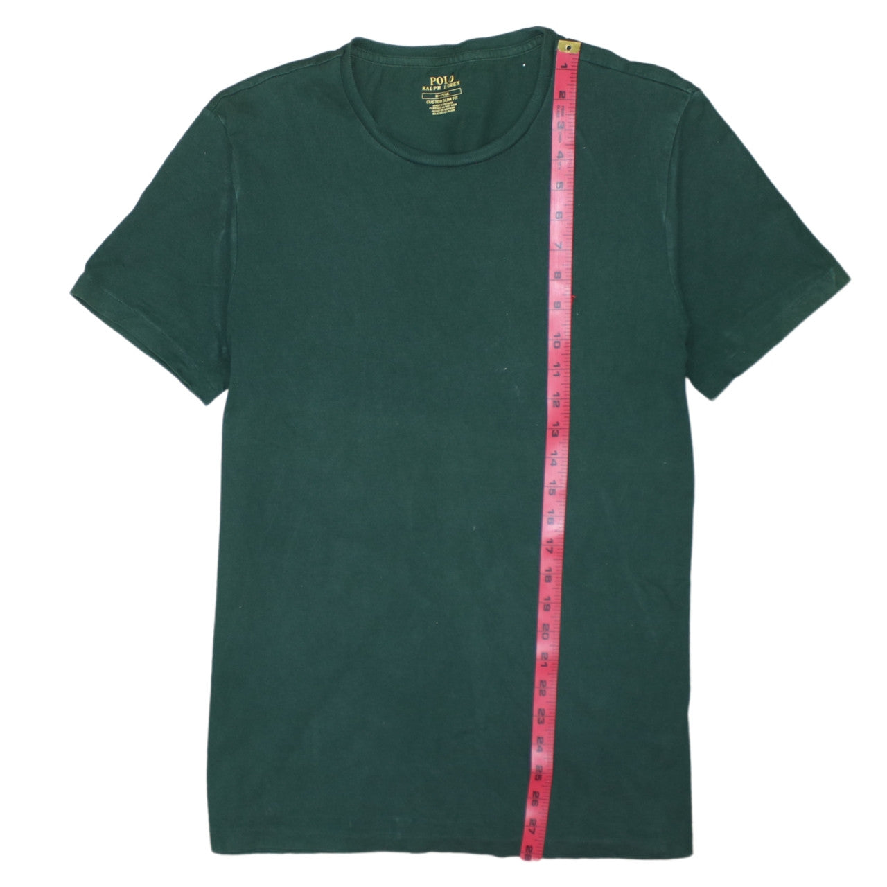 Polo Ralph Lauren Men's Green Slim Fit Cotton Crew Neck T-Shirt M